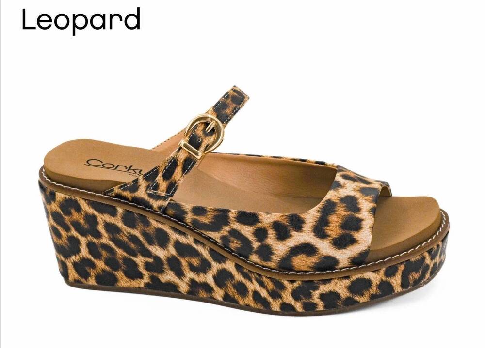 NEW CORKYS FOOTWEAR women's treat yourself sandals in leopard